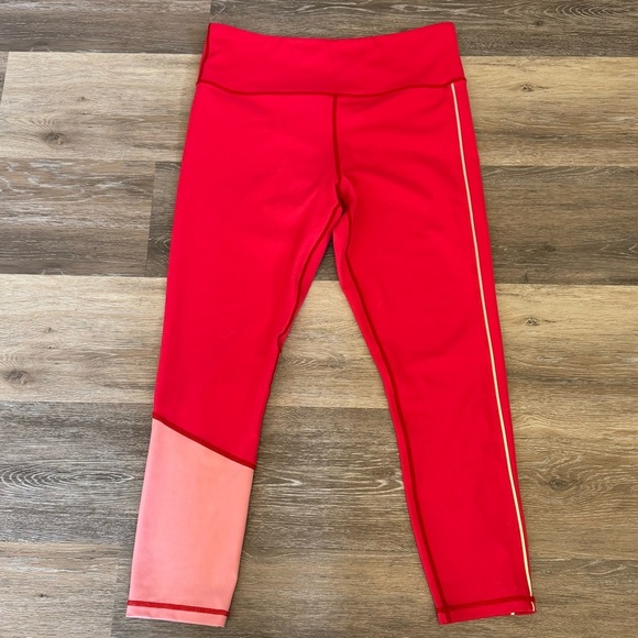 Zyia Active Popsicle pink reflective stripe Light N Tight  Leggings women's 12 - Picture 4 of 6